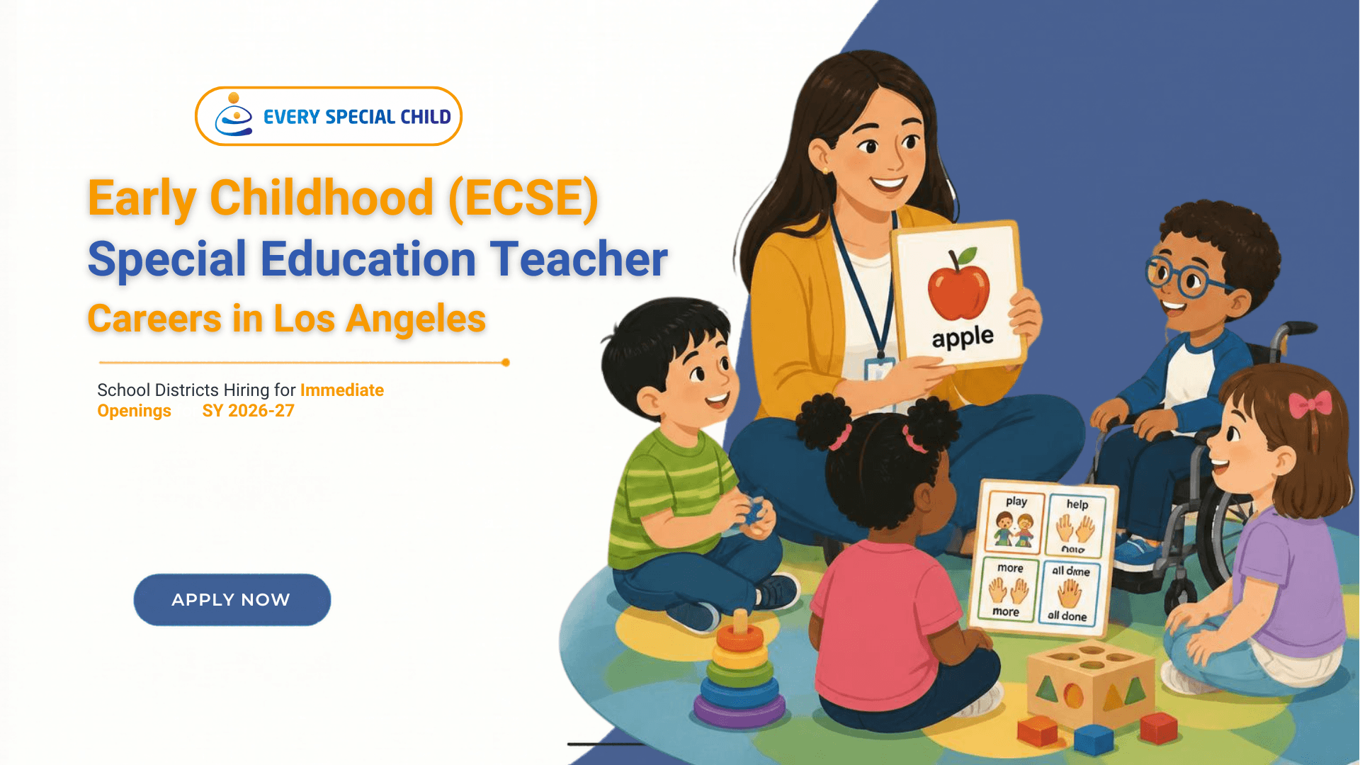Early Childhood Special Education Teacher ECSE Careers in Los Angeles ...