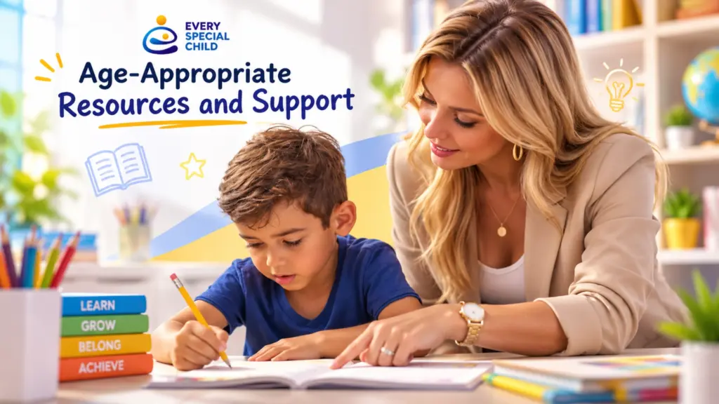 Age-appropriate resources and support