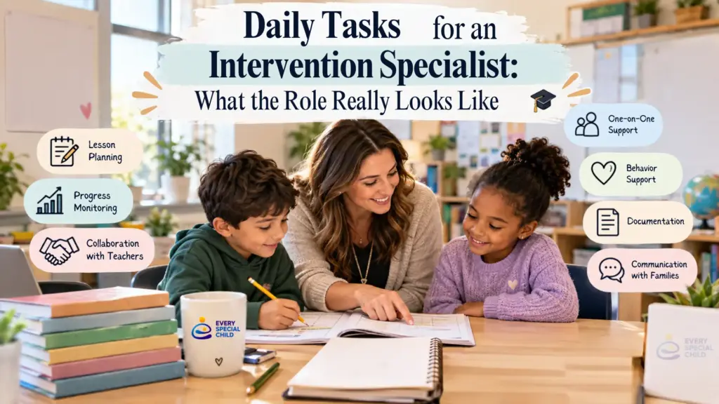 Daily Tasks for Intervention Specialist